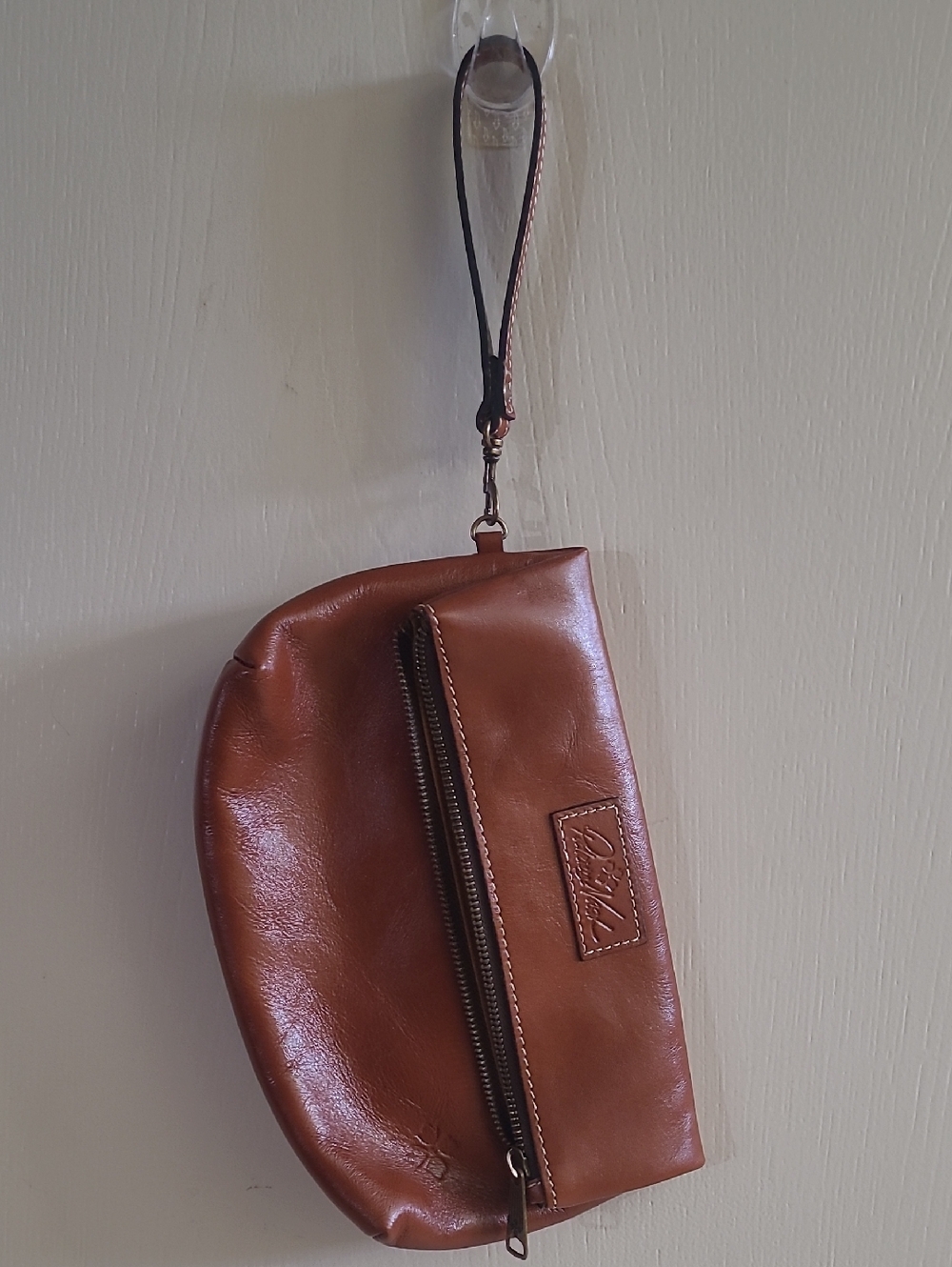 Patricia Nash VALERIE Fold-Over Wristlet Clutch Beautiful Burnt Orange